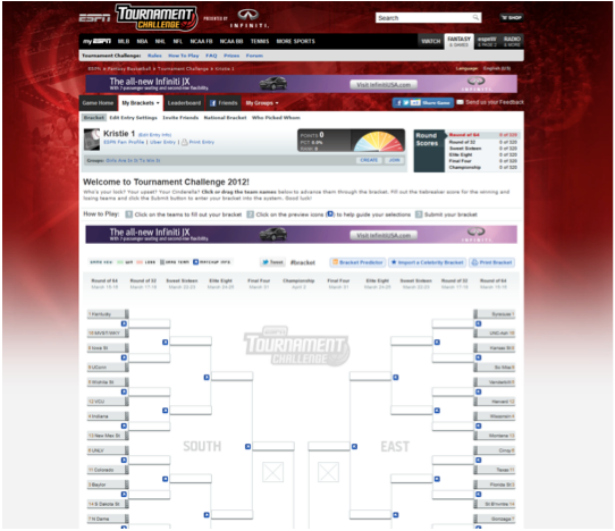 ESPN’s Tournament Challenge sets bracket record with 6.45 million