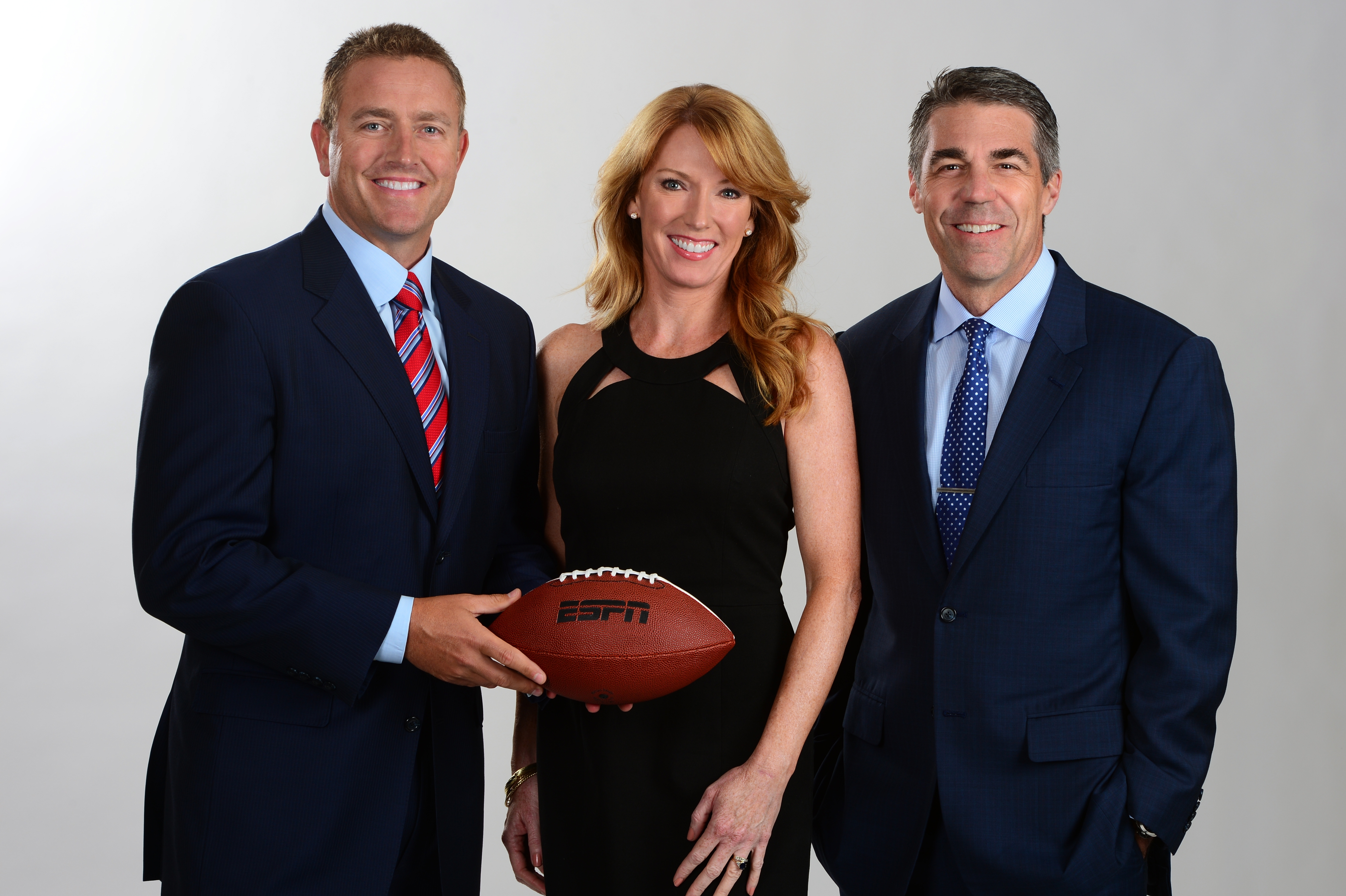 Kirk Herbstreit, Heather Cox and Chris Fowler - August 4 