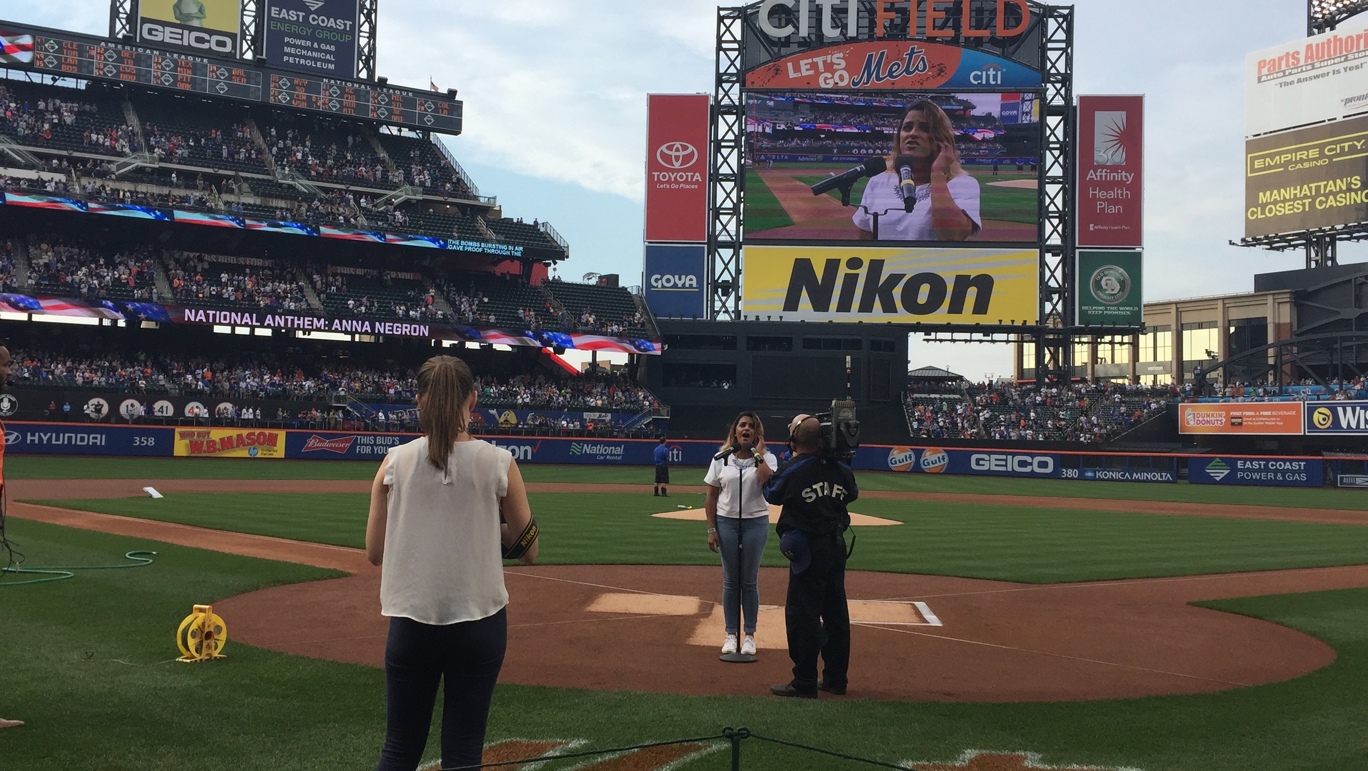 Citi Field Panorama - New York Mets Opening Day National Anthem