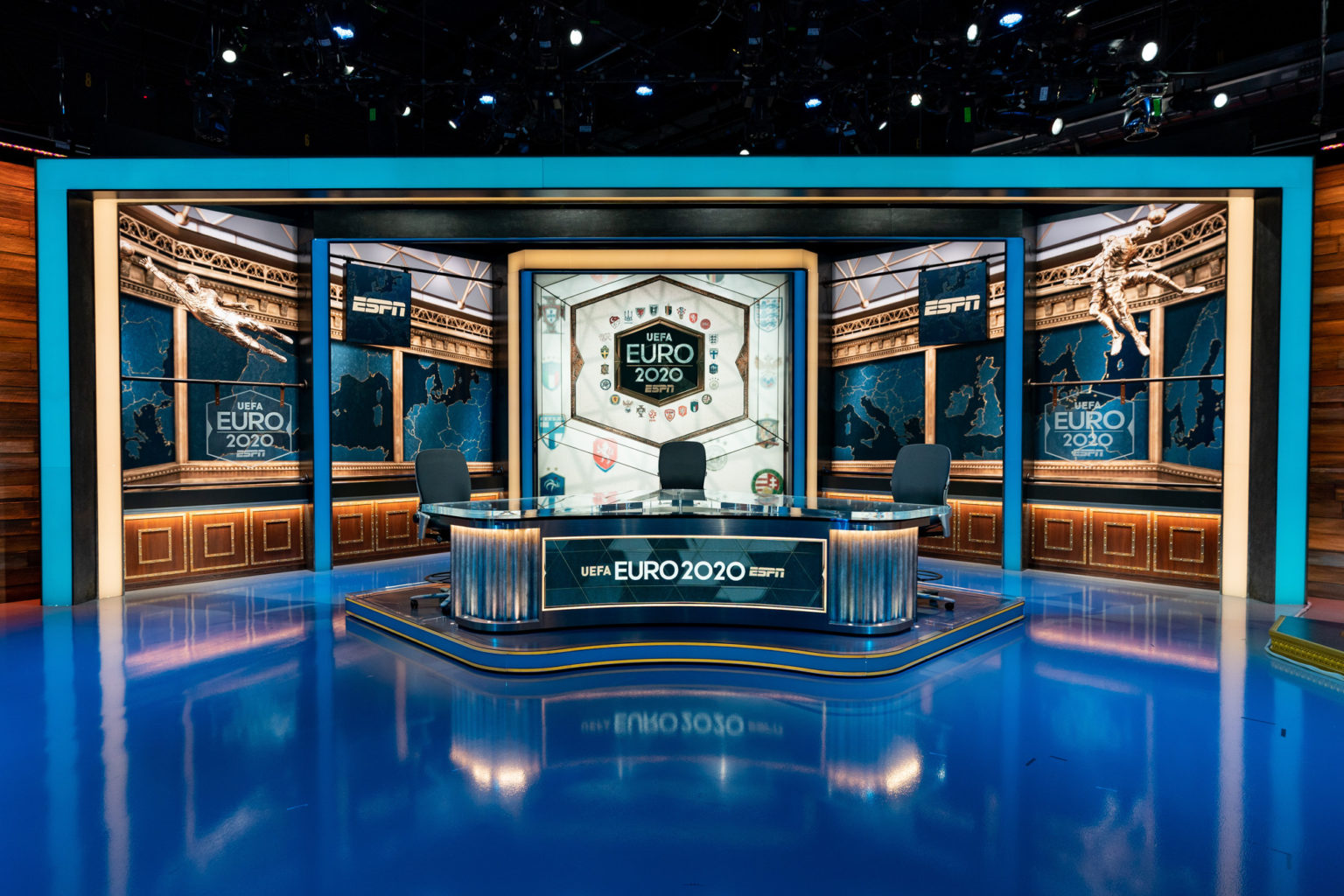 Up For The Challenge: Sneak Peek ESPN's EURO 2020 Studios, Graphics And ...