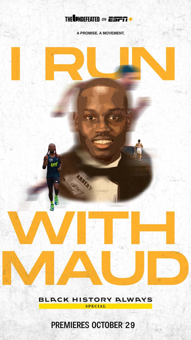 “I Run with Maud A Promise. A Movement.” Centers on the Shooting of